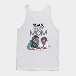 Black Super Mom Tank Top